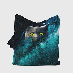Сумка-шопер Космос и кот, цвет: 3D-принт
