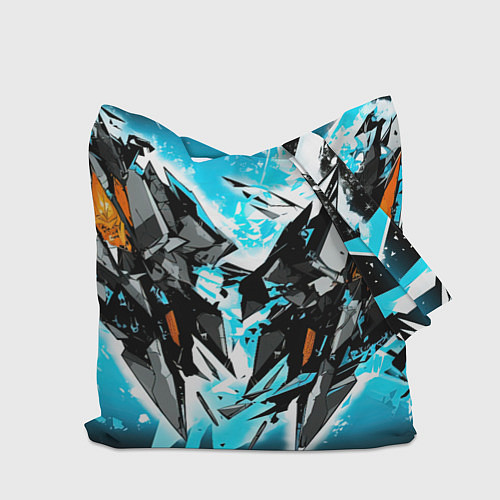 Сумка-шоппер Сова в стильной одежде модница / 3D-принт – фото 2