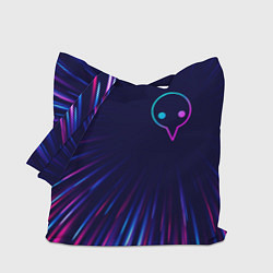 Сумка-шопер Evangelion neon blast lines, цвет: 3D-принт