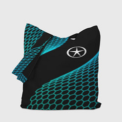 Сумка-шопер JAC electro hexagon, цвет: 3D-принт