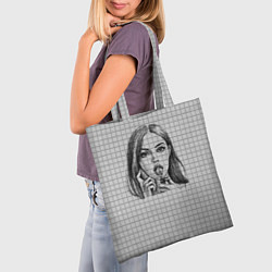 Сумка-шопер Меган Фокс, цвет: 3D-принт — фото 2