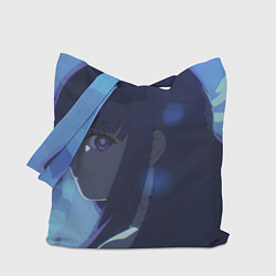 Сумка-шопер Fern: Blue Cute Face, цвет: 3D-принт