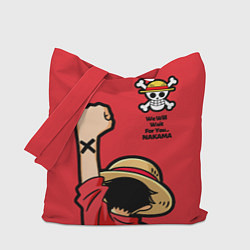 Сумка-шопер One Piece - captain Monkey D Luffy, цвет: 3D-принт