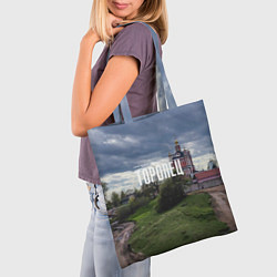 Сумка-шопер Торопец Корсунско-Богородский собор, цвет: 3D-принт — фото 2