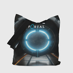 Сумка-шопер Portal logo game, цвет: 3D-принт