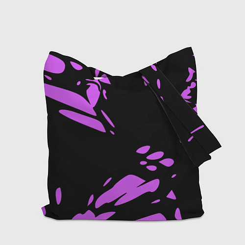 Сумка-шоппер Фиолетовая абстракция / 3D-принт – фото 2