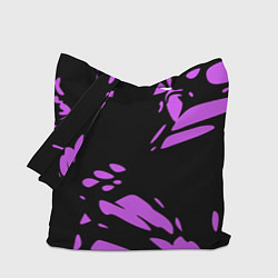 Сумка-шопер Фиолетовая абстракция, цвет: 3D-принт