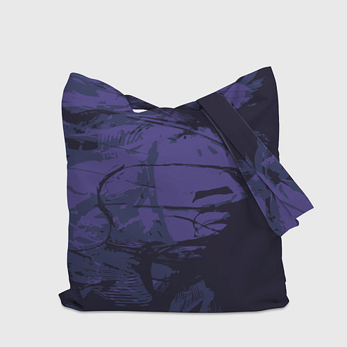 Сумка-шоппер Абстрактное лицо девушки на фиолетовом - abstract / 3D-принт – фото 2