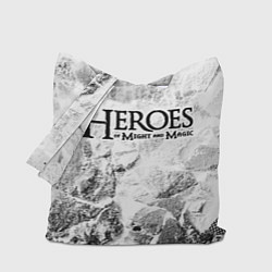 Сумка-шопер Heroes of Might and Magic white graphite, цвет: 3D-принт