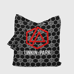 Сумка-шопер Linkin park logo pattern, цвет: 3D-принт