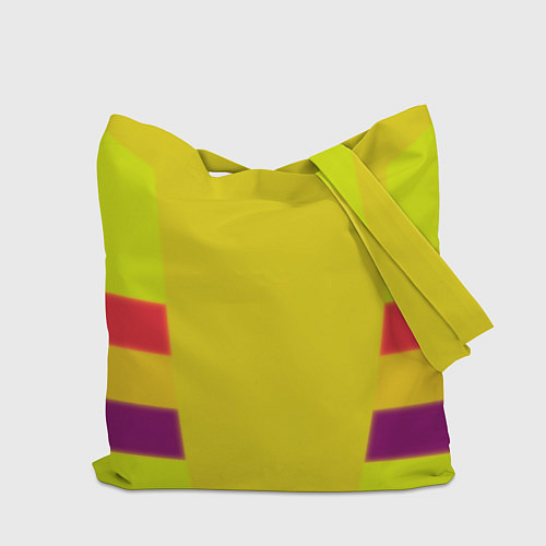 Сумка-шоппер Serious Sam logo - yellow geometry / 3D-принт – фото 2