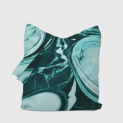 Сумка-шоппер Бирюзовый мрамор