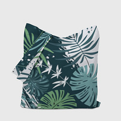 Сумка-шоппер Листья тропических джунглей абстракция