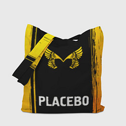 Сумка-шопер Placebo - gold gradient по-центру, цвет: 3D-принт