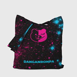 Сумка-шопер Danganronpa - neon gradient по-центру, цвет: 3D-принт