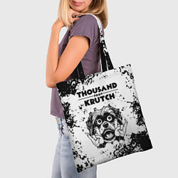 Сумка-шопер Thousand Foot Krutch - рок пес, цвет: 3D-принт — фото 2