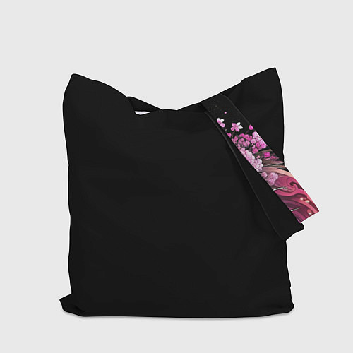 Сумка-шоппер Японский пейзаж природа / 3D-принт – фото 2