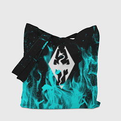 Сумка-шоппер The elder scrolls neon flame