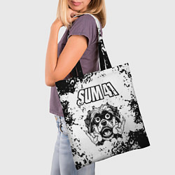 Сумка-шопер Sum41 - рок пес, цвет: 3D-принт — фото 2