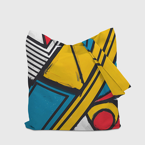 Сумка-шоппер Загаражное граффити / 3D-принт – фото 2