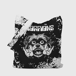 Сумка-шопер Scorpions рок пес, цвет: 3D-принт