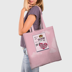 Сумка-шопер Taylor Swift broken heart, цвет: 3D-принт — фото 2