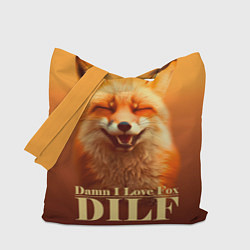 Сумка-шопер DILF - Damn I love foxes, цвет: 3D-принт