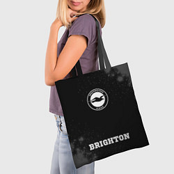 Сумка-шопер Brighton sport на темном фоне по-центру, цвет: 3D-принт — фото 2
