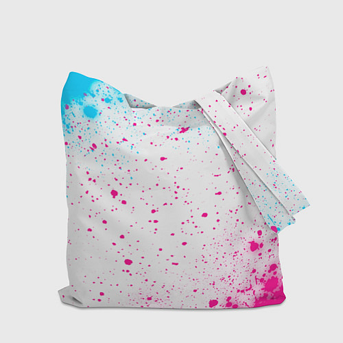 Сумка-шоппер Club Brugge neon gradient style по-центру / 3D-принт – фото 2