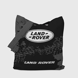 Сумка-шопер Land Rover speed на темном фоне со следами шин по-, цвет: 3D-принт