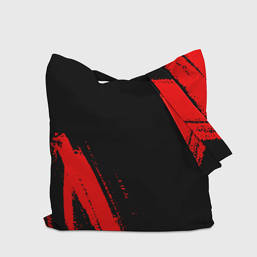 Сумка-шоппер Hoffenheim - red gradient вертикально / 3D-принт – фото 2