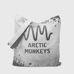 Сумка-шопер Arctic Monkeys - white gradient, цвет: 3D-принт