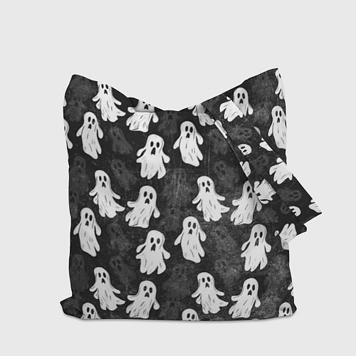 Сумка-шоппер Паттерн с призраками / 3D-принт – фото 2