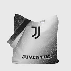 Сумка-шопер Juventus sport на светлом фоне по-центру, цвет: 3D-принт