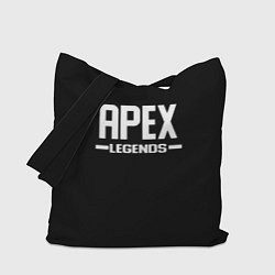 Сумка-шопер Apex legends logo white, цвет: 3D-принт