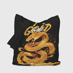 Сумка-шопер Gold snake, цвет: 3D-принт