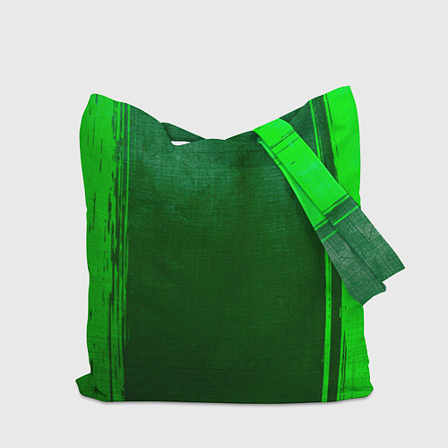 Сумка-шоппер Marilyn Manson - green gradient по-центру / 3D-принт – фото 2