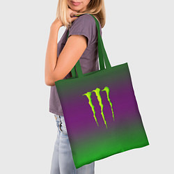 Сумка-шопер Monster energy gradient, цвет: 3D-принт — фото 2