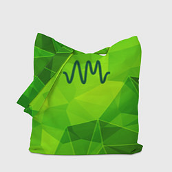 Сумка-шопер Arctic Monkeys green poly, цвет: 3D-принт