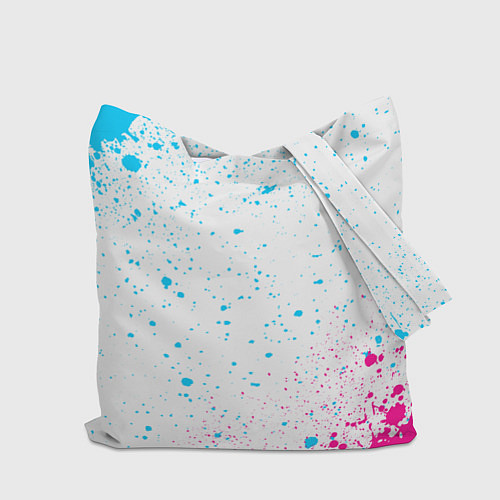 Сумка-шоппер Zelda neon gradient style по-центру / 3D-принт – фото 2