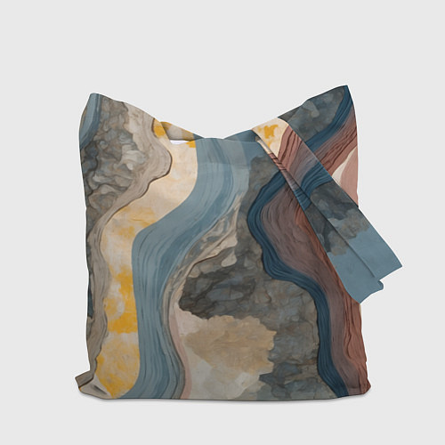 Сумка-шоппер Флюид арт / 3D-принт – фото 2