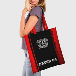 Сумка-шопер Bayer 04 - red gradient по-центру, цвет: 3D-принт — фото 2