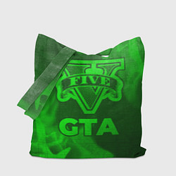 Сумка-шопер GTA - green gradient, цвет: 3D-принт