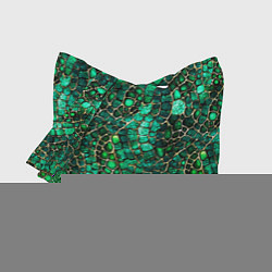 Сумка-шоппер Змеиная зелёная кожа