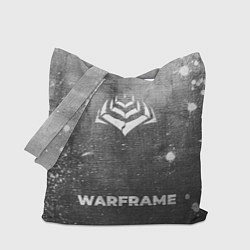 Сумка-шопер Warframe - grey gradient по-центру, цвет: 3D-принт