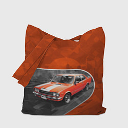 Сумка-шопер Оранжевый ретроавтомобиль, цвет: 3D-принт