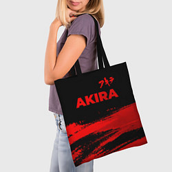 Сумка-шопер Akira - red gradient посередине, цвет: 3D-принт — фото 2