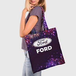Сумка-шопер Праздничный Ford, цвет: 3D-принт — фото 2
