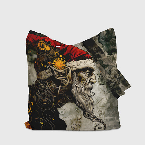 Сумка-шоппер Санта демон стимпанк / 3D-принт – фото 2