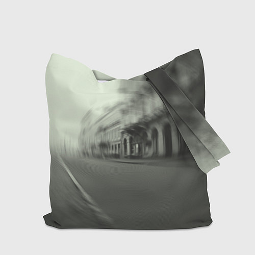 Сумка-шоппер Спорткар в серых тонах / 3D-принт – фото 2